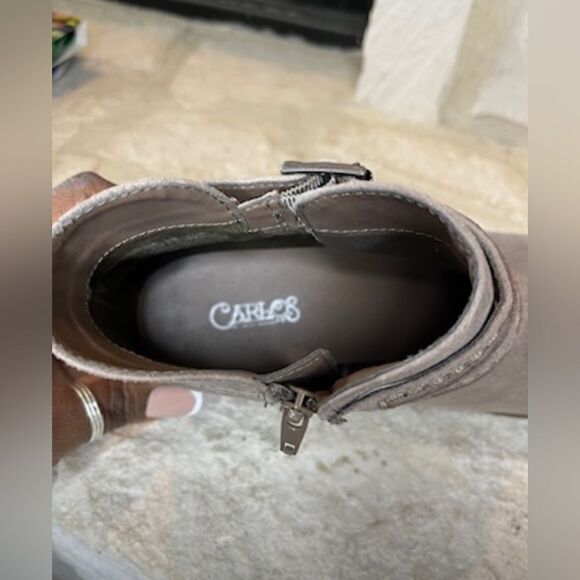 Carlos by Carlos Santana taupe booties sz 7.5 - Picture 8 of 8